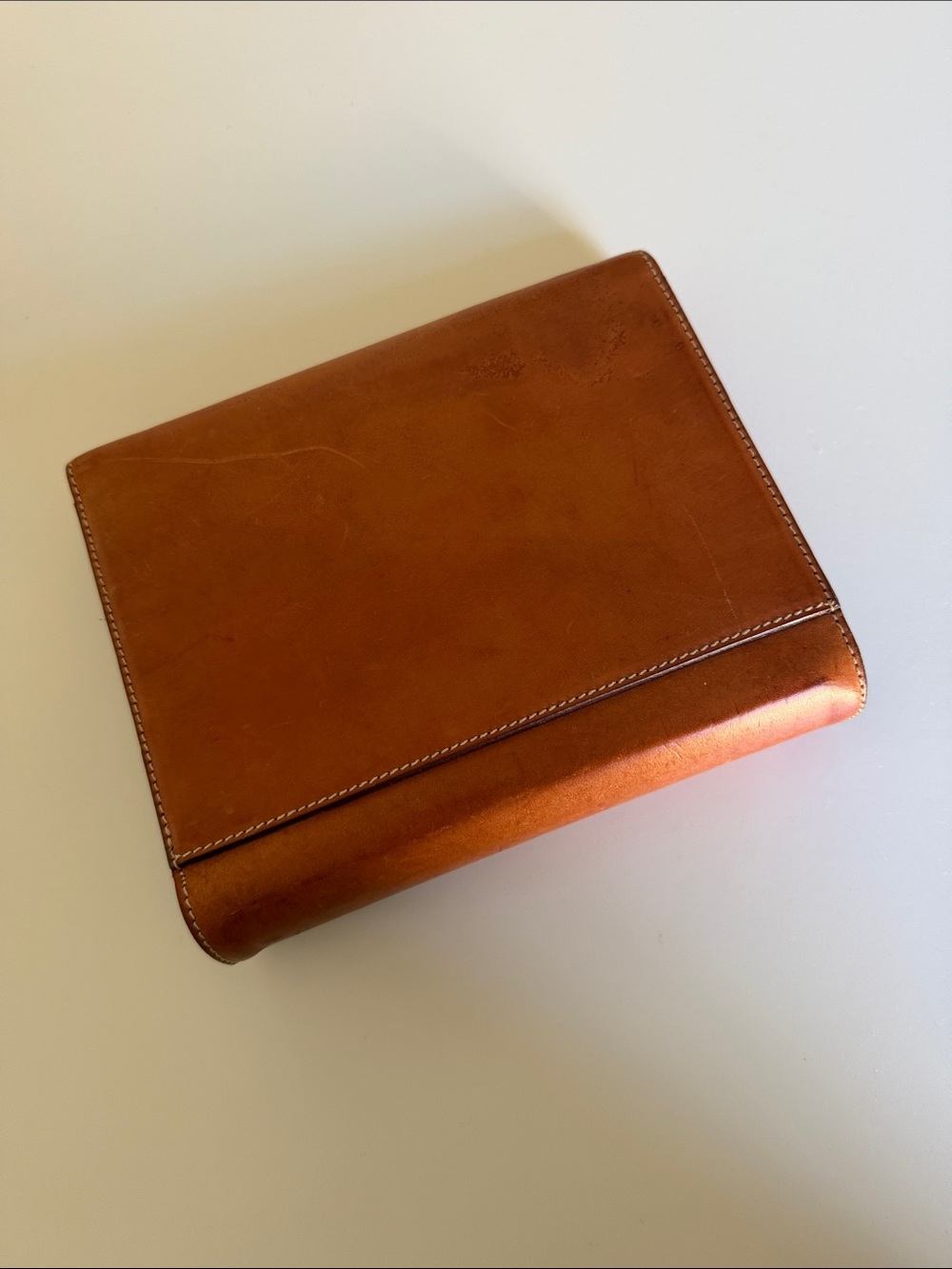 Dooney & Bourke Tan Brown Leather Snap-Tab Folio - Picture 8 of 11